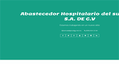 Desktop Screenshot of abastecedorhospitalario.com.mx